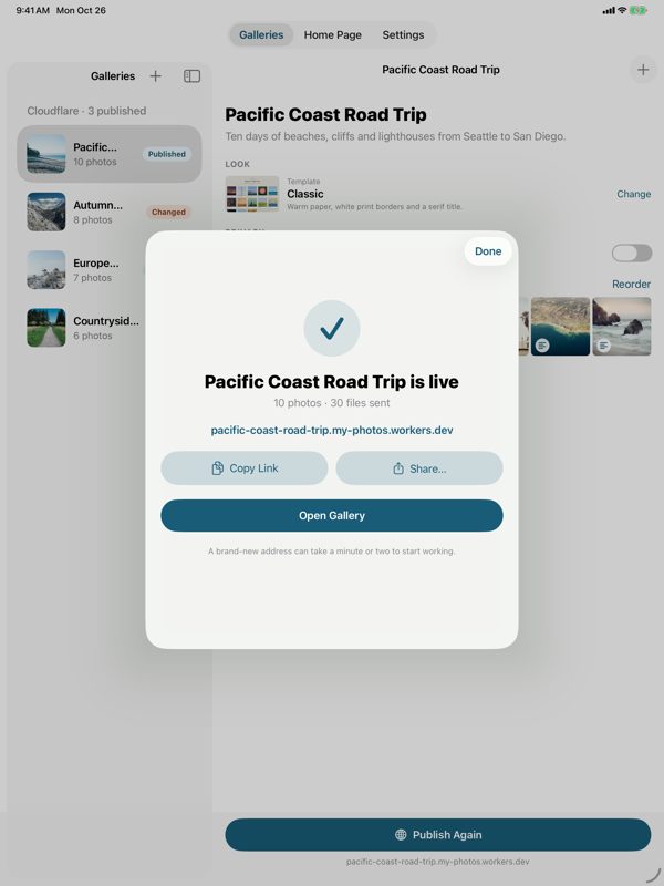 iPad: Published