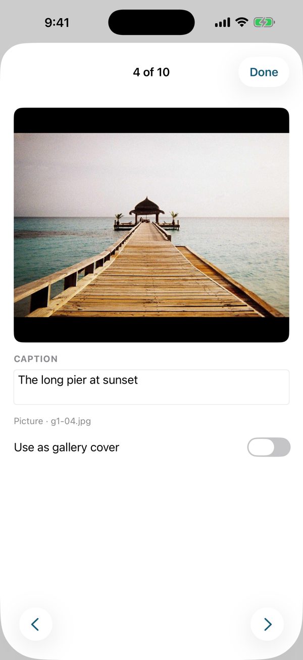 Adding captions